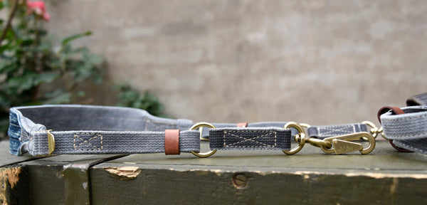 Vintage Denim and Leather Tote Crossbody Bag Washed Canvas Patchwork Small Handbag for Women 