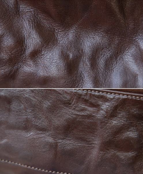 Vintage Full Grain Leather Top Handle Crossbody Bag for Women Original