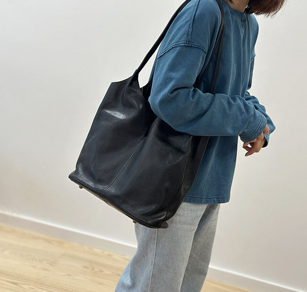Womens Hobo Leather Tote Bag for Women Vintage Shoulder Handbag