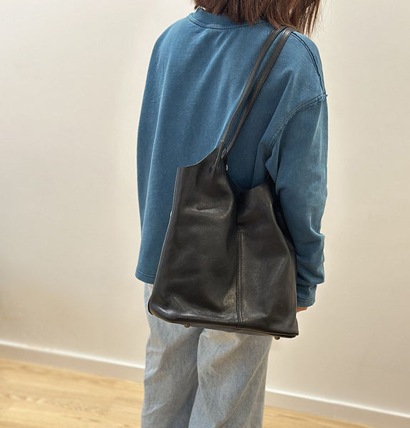 Vintage Genuine Leather Boho Tote Bag for Women Shoulder Handbag Nice