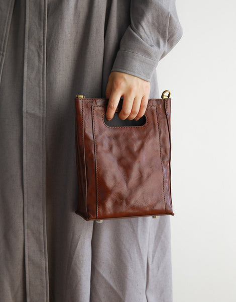 Vintage Genuine Leather Bucket Bag for Women Small Leather Crossbody Shoulder Bag Fashionable