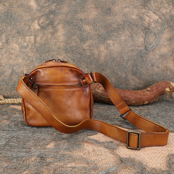 Small Leather Crossbody Bag for Women Everyday Leather Shoulder Bag