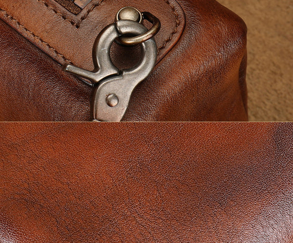 Vintage Genuine Leather Crossbody Bag for Women Small Handmade Handbag Handmade
