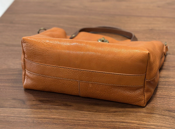 Vintage Genuine Leather Handbag for Women Real Leather Tote with Top Handle Shoulder and Crossbody Strap Best