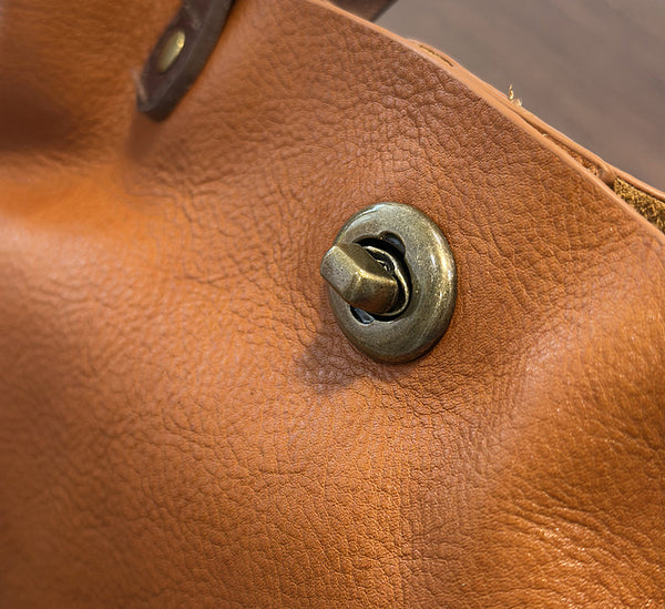 Vintage Genuine Leather Handbag for Women Real Leather Tote with Top Handle Shoulder and Crossbody Strap Girlfriend