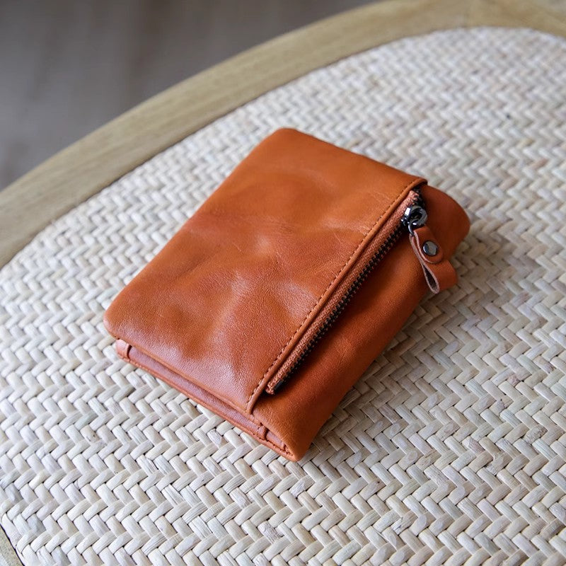 Vintage Ladies Bifold Wallet Small Leather Wallets For Ladies Accessories