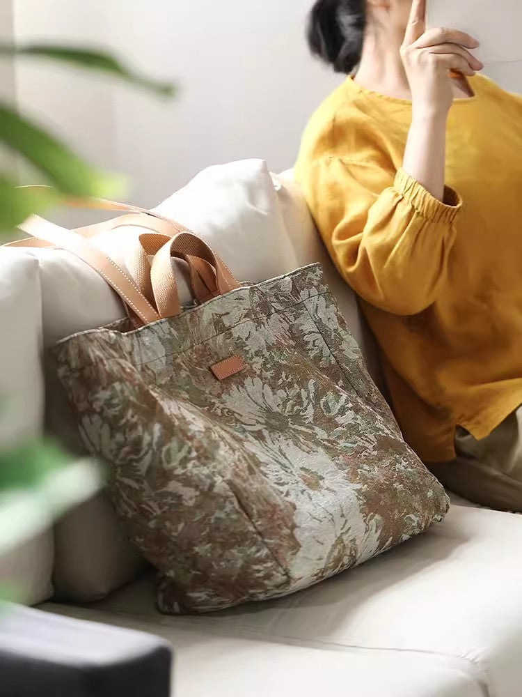 Canvas Tote Bag Women Canvas Hobo Casual Handbags Ladies Totes