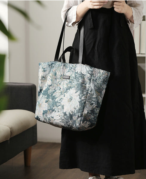 Vintage Ladies Trendy Canvas Tote Bags Canvas Shoulder Handbag Fashion