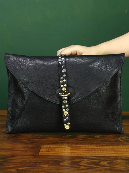 Vintage Leather Envelope Crossbody Bag for Women Vegetable Tanned Cowhide Shoulder Bag Quality