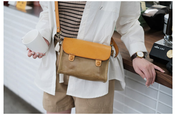 Vintage Women's Shoulder Leather Bags Crossbody Satchel Purses Classy