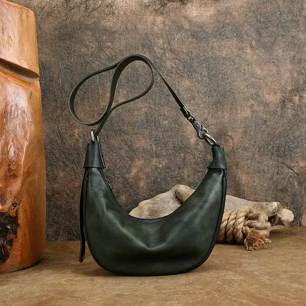 Vintage Womens Genuine Leather Shoulder Bags Chest Bag For Women Affordable