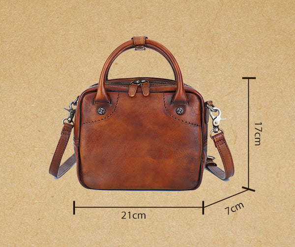 Vintage Womens Genuine Leather Shoulder Bags Small Handbags For Women Outside