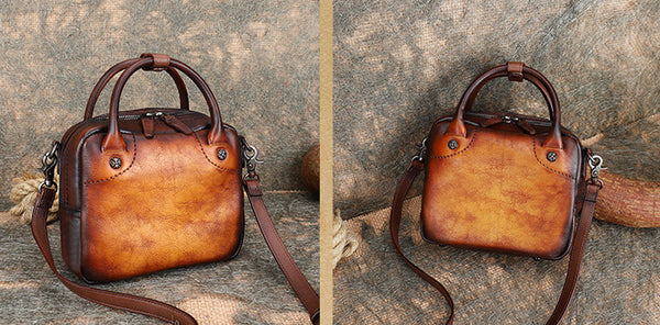 Vintage Womens Genuine Leather Shoulder Bags Small Handbags For Women Vintage