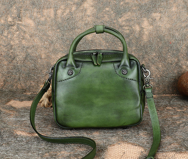 Vintage Womens Genuine Leather Shoulder Bags Small Handbags For Women Work bag