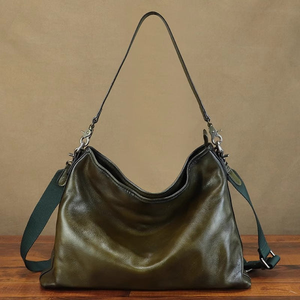 Vintage Womens Genuine Leather Tote Bag Shoulder Handbags Classic