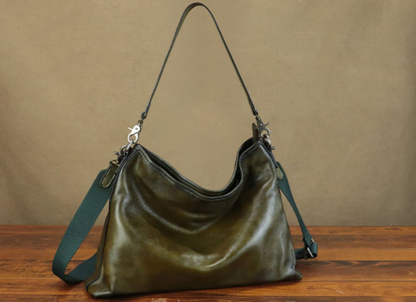 Vintage Womens Genuine Leather Tote Bag Shoulder Handbags Elegant