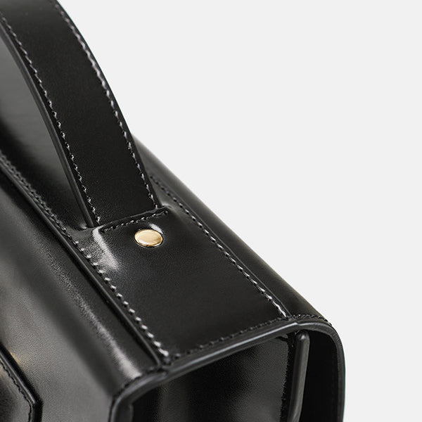 Vintage Womens Laptop Backpack Brown Leather Backpack Purse Details