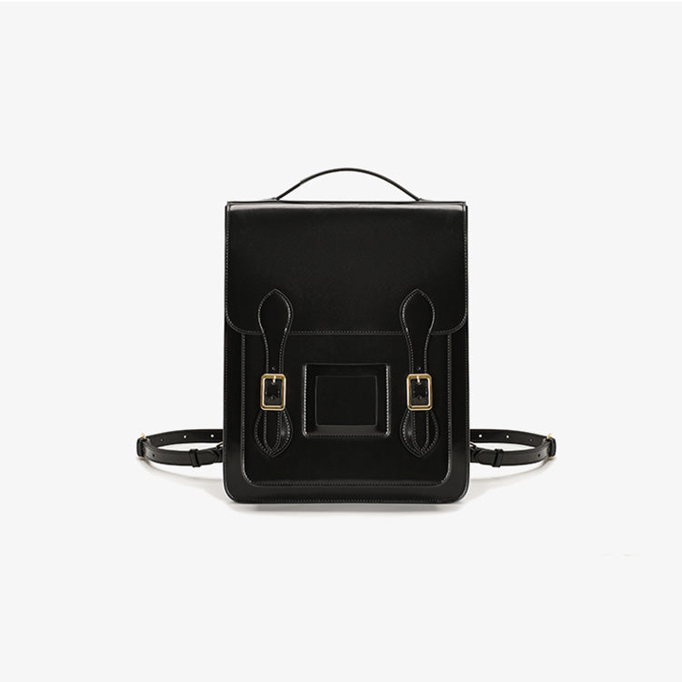 cambridge small black leather backpack Chic Womens Handmade Leather Backpack Black Leather Rucksack – igemstonejewelry