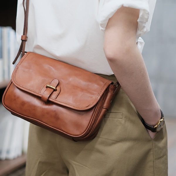 Vintage Womens Leather Shoulder Bag Crossbody Satchel Purses Affordable
