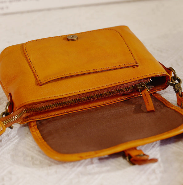 Vintage Woven Leather Crossbody Bag for Women Small Genuine Cowhide Shoulder Bag Details