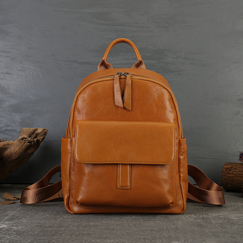 bad ass leather backpacks Small Leather Backpack Purse For Women Leather Rucksack