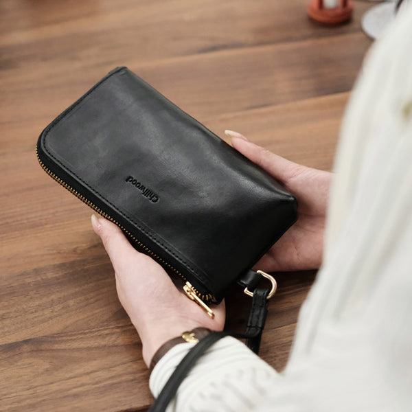 Women's Minimalist Wallet Phone Purse Wallet for Women Classic