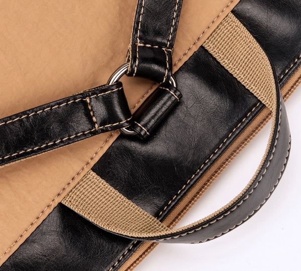Women's Small Laptop Backpack Minimalist 38-Inch Work Backpack with Leather Details Funky