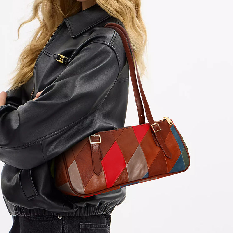 Womens-Boho-Patchwork-Genuine-Leather-Shoulder-Bag- Vintage-Handbag-Underarm-Purse-For-Women-Affordable