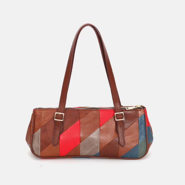 Womens-Boho-Patchwork-Genuine-Leather-Shoulder-Bag- Vintage-Handbag-Underarm-Purse-For-Women-Cool