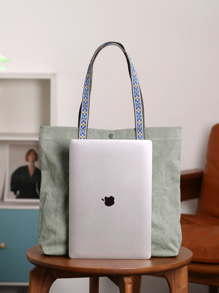 Womens Canvas Tote Bag Large Shoulder Handbag Fits 13.18" Laptop Cool