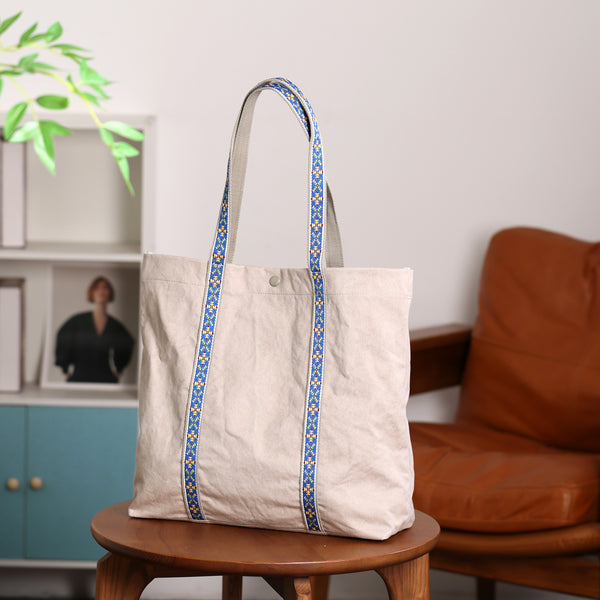 Womens Canvas Tote Bag Large Shoulder Handbag Fits 13.5" Laptop Affordable
