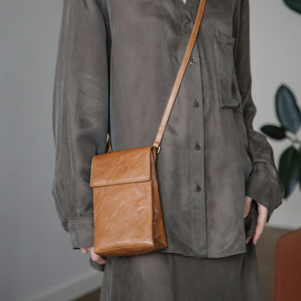 Womens Convertible Leather Crossbody Belt Bag Vintage Top Grain Cowhide Waist Bag Accessories