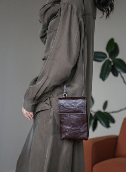 Womens Convertible Leather Crossbody Belt Bag Vintage Top Grain Cowhide Waist Bag Chic
