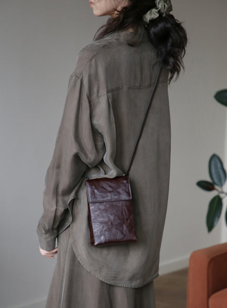 Womens Convertible Leather Crossbody Belt Bag Vintage Top Grain Cowhide Waist Bag Classy