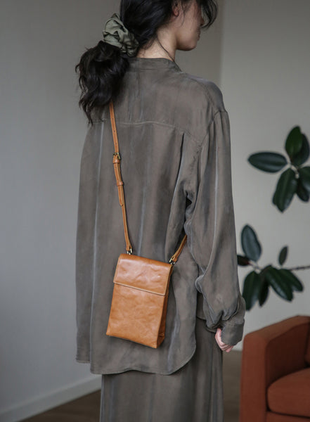 Womens Convertible Leather Crossbody Belt Bag Vintage Top Grain Cowhide Waist Bag Cowhide