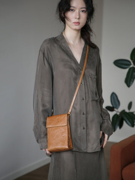 Womens Convertible Leather Crossbody Belt Bag Vintage Top Grain Cowhide Waist Bag Elegant