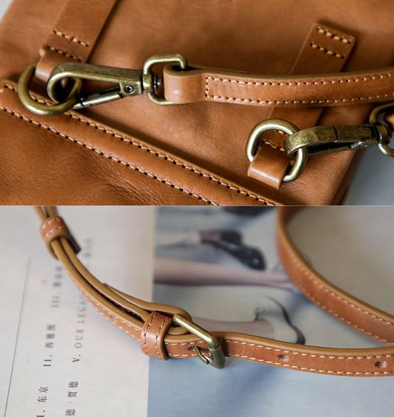 Womens Convertible Leather Crossbody Belt Bag Vintage Top Grain Cowhide Waist Bag Quality