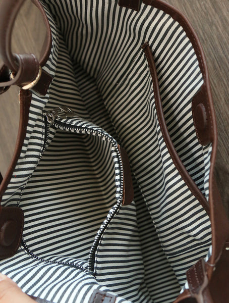 Womens Full-Grain Leather Tote Bag-Large Capacity Shoulder Handbag for Work and Daily Use Capacity