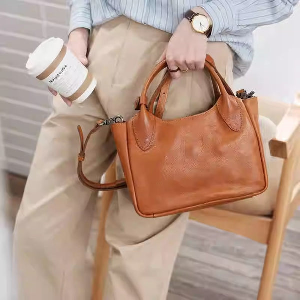 Womens Genuine Leather Tote Handbags Small Shoulder Bags For Women Accessories