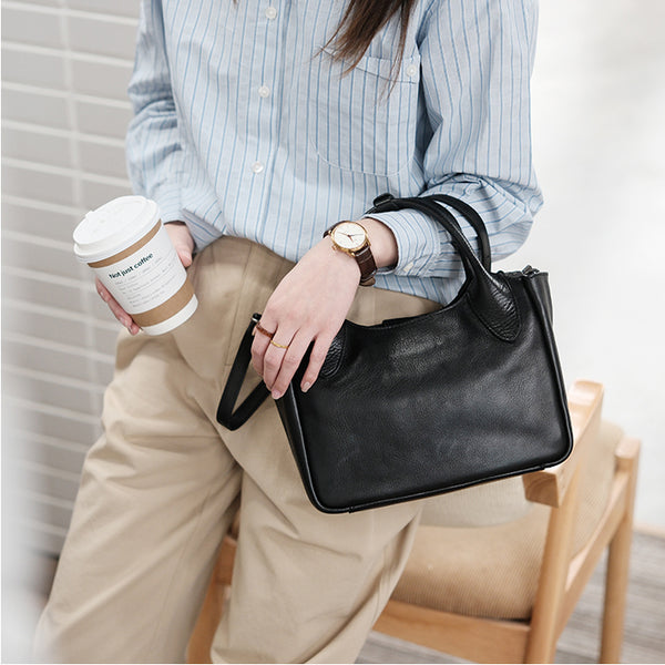 Classic Womens Leather Crossbody Tote Bag Small Shoulder Handbags