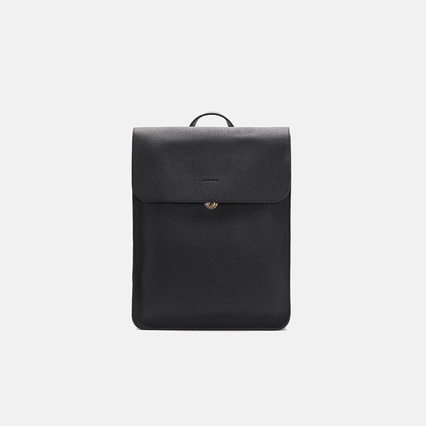 Womens Leather Backpack Bag Minimalist 39 Inch Laptop Bag Elegant