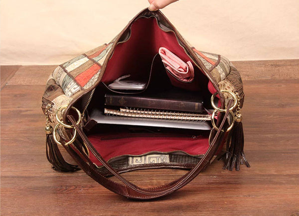 Womens Leather Tote Bag Large Capacity Underarm Shoulder Bag Capacity