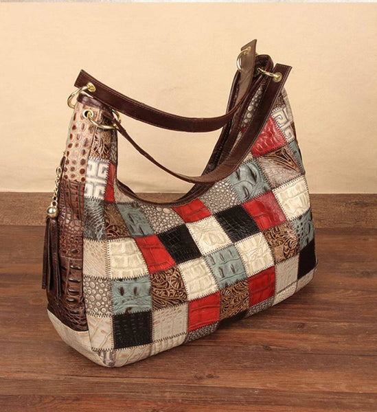 Womens Leather Tote Bag Large Capacity Underarm Shoulder Bag Designer