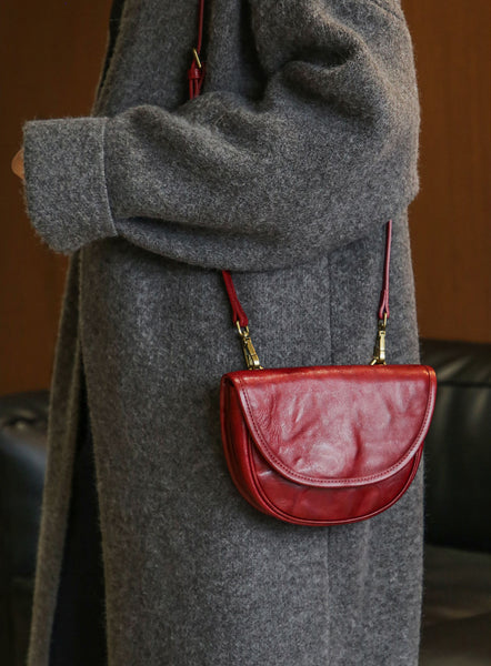 Womens Mini Genuine Leather Crossbody Bag Waist Bag Beautiful