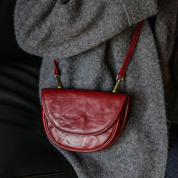 Womens Mini Genuine Leather Crossbody Bag Waist Bag Chic