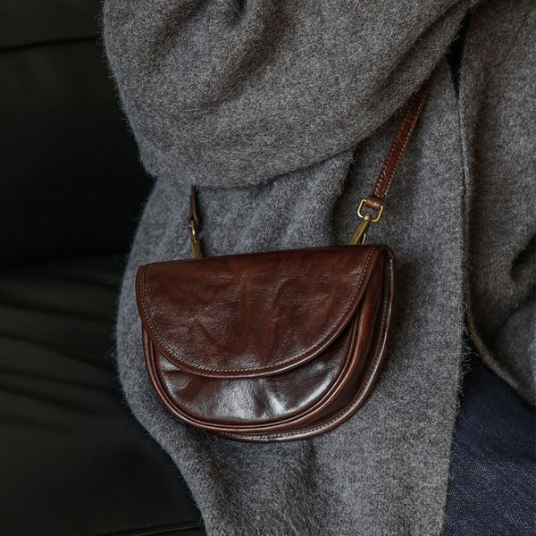 Womens Mini Genuine Leather Crossbody Bag Waist Bag Cool