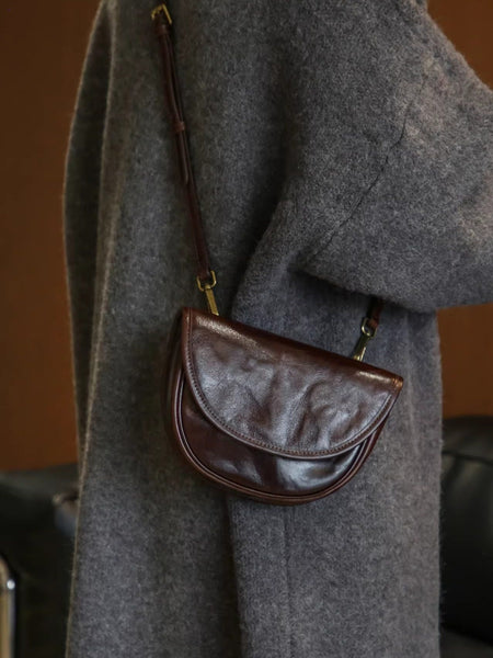 Womens Mini Genuine Leather Crossbody Bag Waist Bag Cowhide