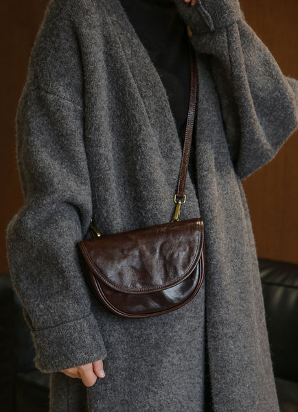 Womens Mini Genuine Leather Crossbody Bag Waist Bag Cute