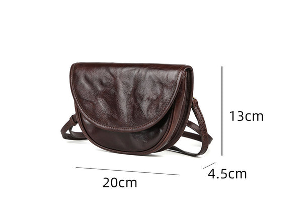 Womens Mini Genuine Leather Crossbody Bag Waist Bag Vintage