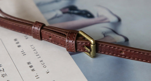 Womens Mini Leather Bucket Bag Vintage Drawstring Crossbody Handbag Durable